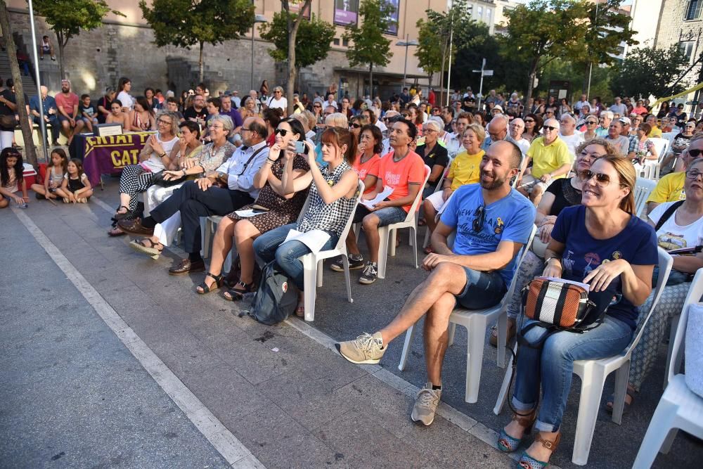 Acte d' ERC per les preses polítiques a la Plaça d