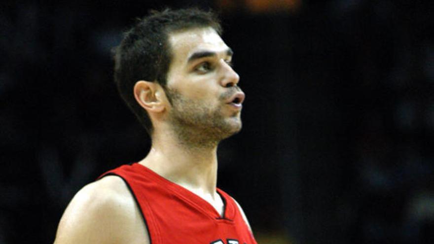 Calderon con los Raptors durante un partido de la NBA