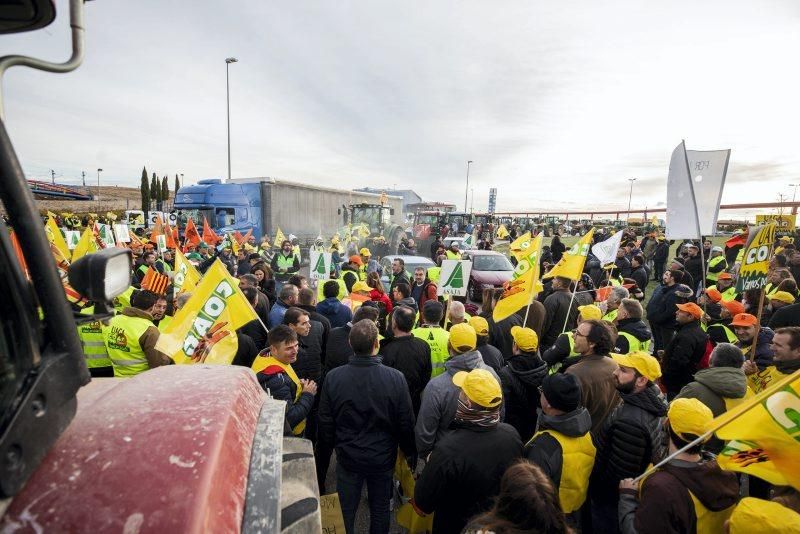 Manifestación de agricultores en Zaragoza