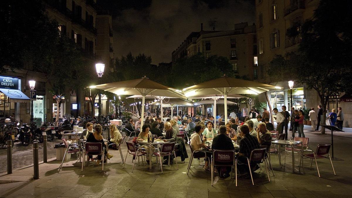 Vista de la plaça del Born.