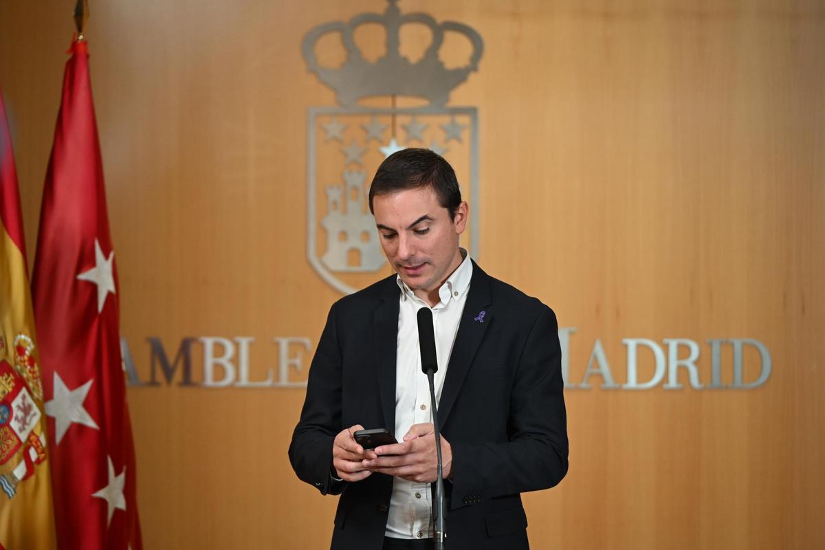 El exportavoz del PSOE-M, Juan Lobato.