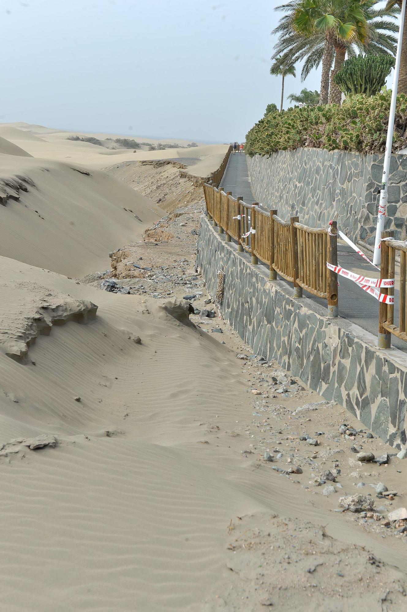 Estado actual de la zona de Las Escorrentia cerca del Mirador de las Dunas