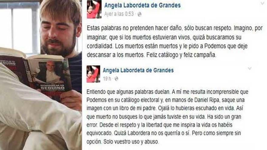 La hija de Labordeta critica a Podemos por usar a su padre en su programa-catálogo