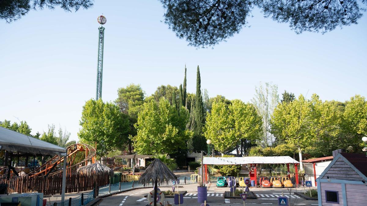 Vista general del estado actual del Parque de Atracciones de Zaragoza.