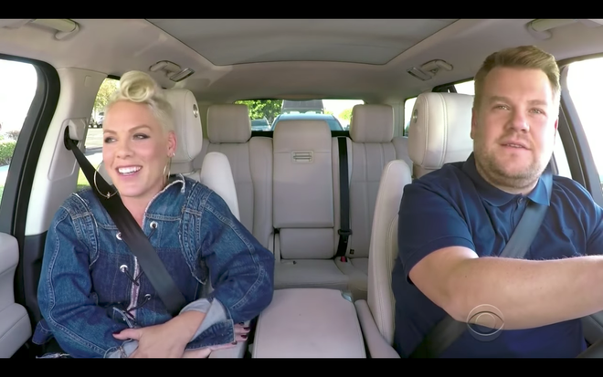 Pink y James Corden