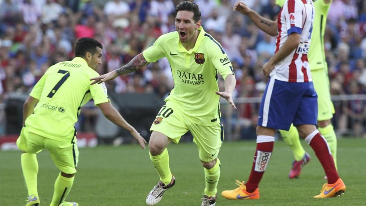 Leo Messi ha celebrado grandes goles en el Vicente Calderón