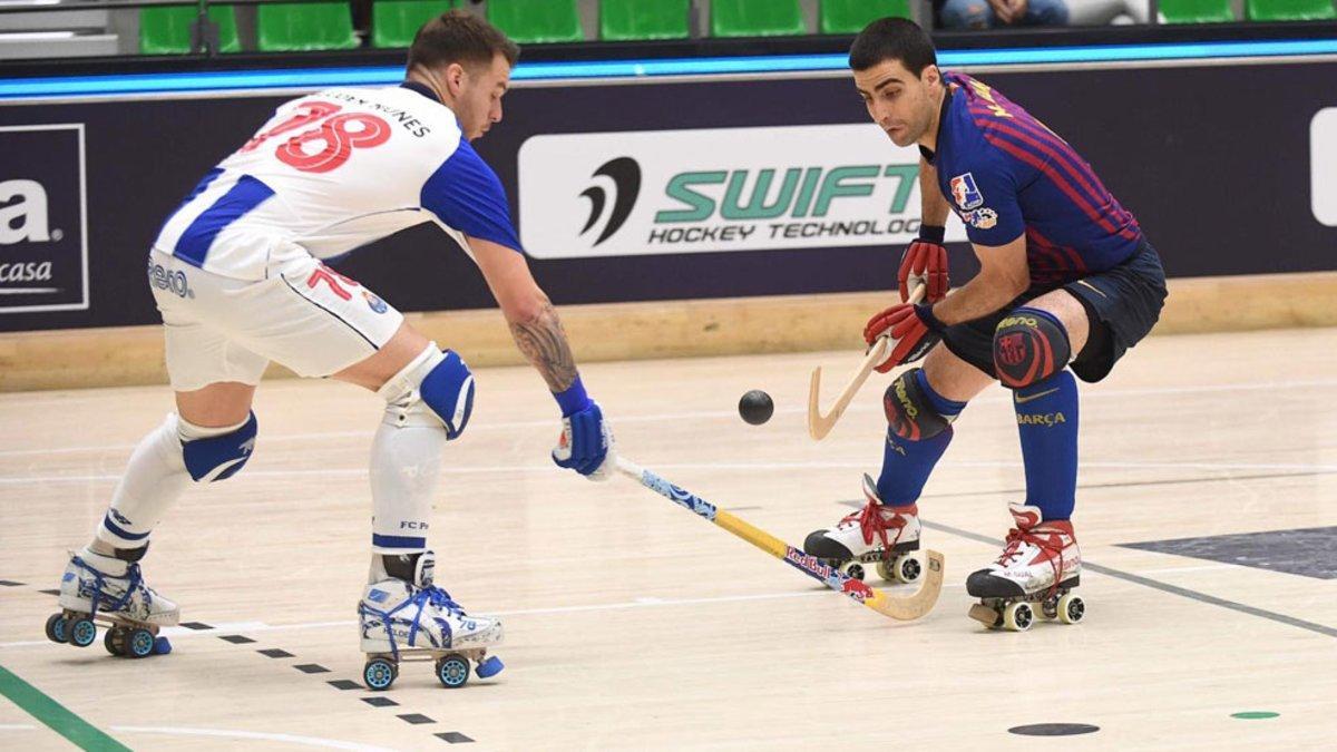 Marc Gual encara a Helder Nunes en la semifinal de la Fina Four