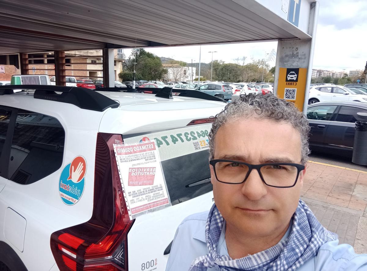 Luis Artola, presidente de la Asociación de Taxistas de Castellón y Provincia, ha participado en esta iniciativa.