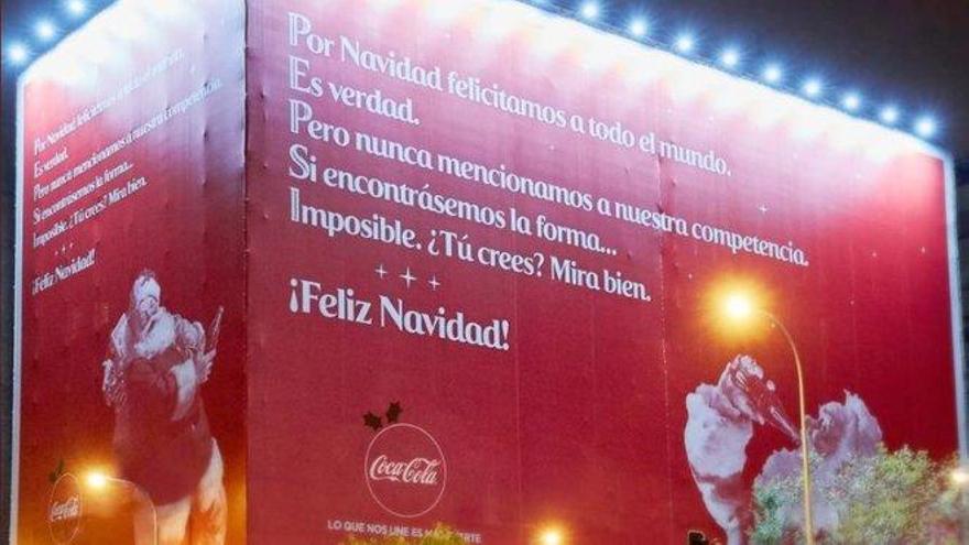 La original felicitación navideña de Coca-Cola a Pepsi