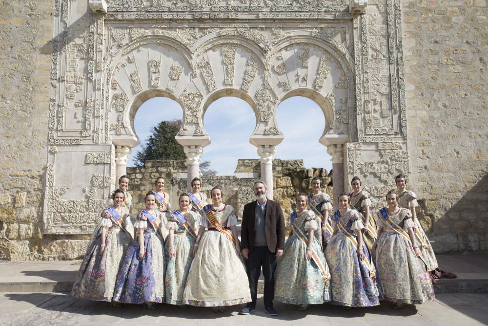 Con el director del complejo arqueológico de Medina Azahara.