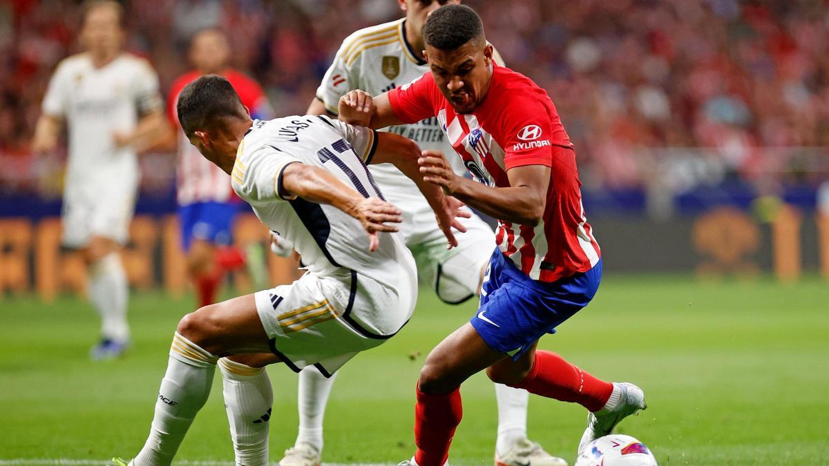 Samu Lino fue clave en la victoria del Atlético de Madrid contra el Real Madrid