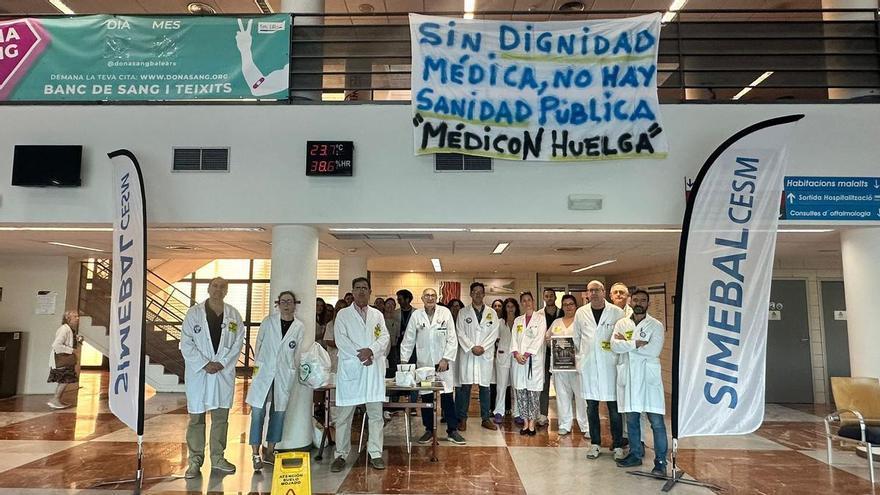 Casi 3.000 citas y cirugías suspendidas en el arranque de la tercera semana de huelga médica en Baleares