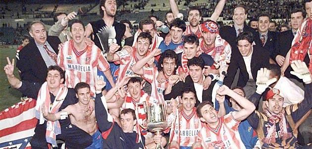 El Atlético de Madrid lograba el doblete (Liga y Copa del Rey), con su hoy entrenador Simeone como jugador.
