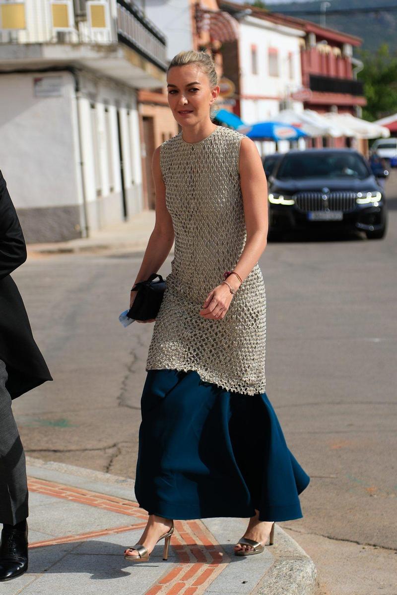 Marta Ortega con vestido joya como invitada a una boda