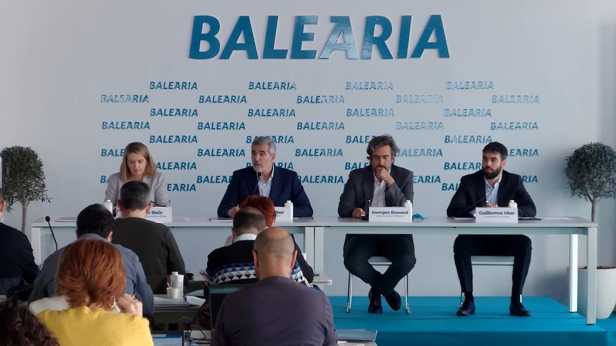 Utor descarta la entrada de fondos en Baleària