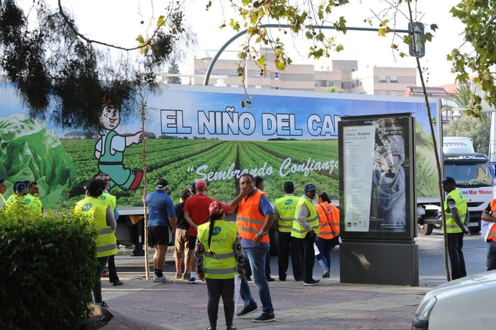 Los tractores a su paso por el Auditorio