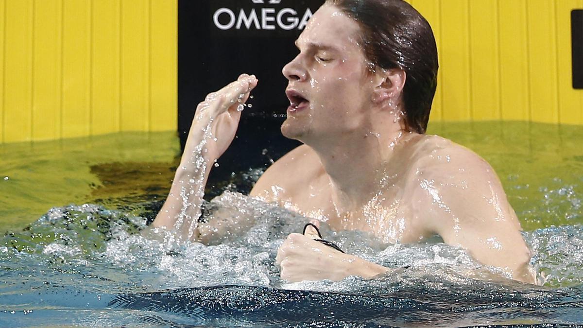 Yannick Agnel, doble campeón olímpico de natación.
