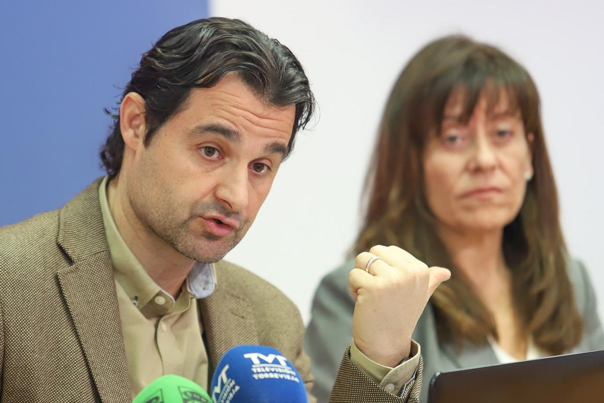 Eduardo Dolón y Sandra Sánchez durante la rueda de prensa