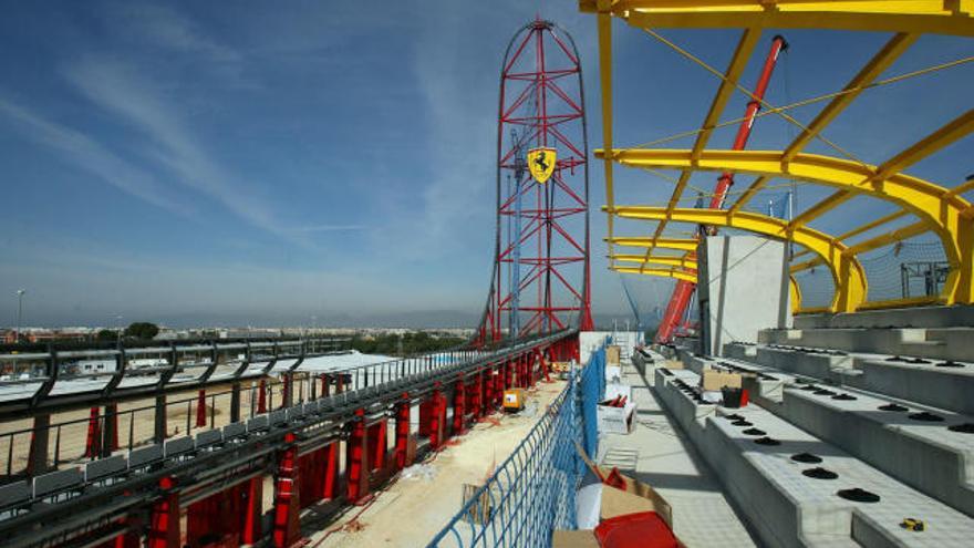 Obras en el Parque Ferrari de PortAventura