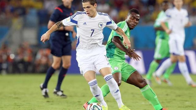 Muhamed Besic en el Mundial de Brasil // EFE