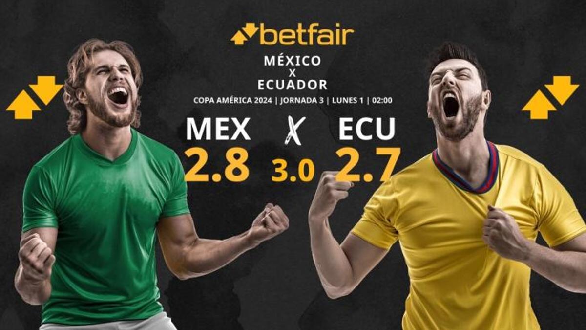 Pronósticos México vs. Ecuador: horario, TV, estadísticas y clasificación