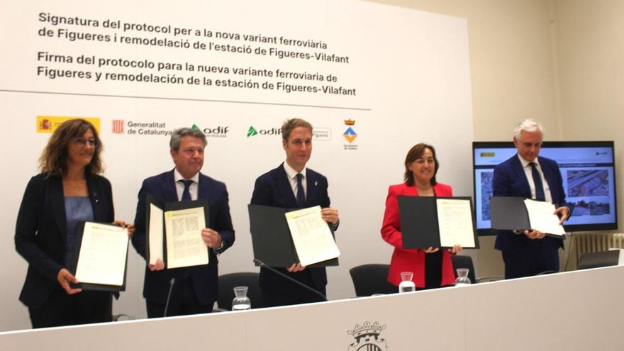 Comença el compte enrere per a la supressió dels passos a nivell i l&#039;acabament de la variant ferroviària de Figueres-Vilafant