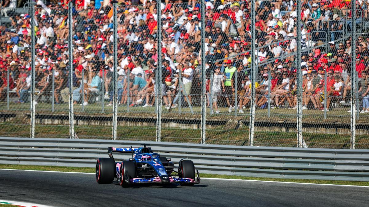 Fernando Alonso, en el circuito de Monza.