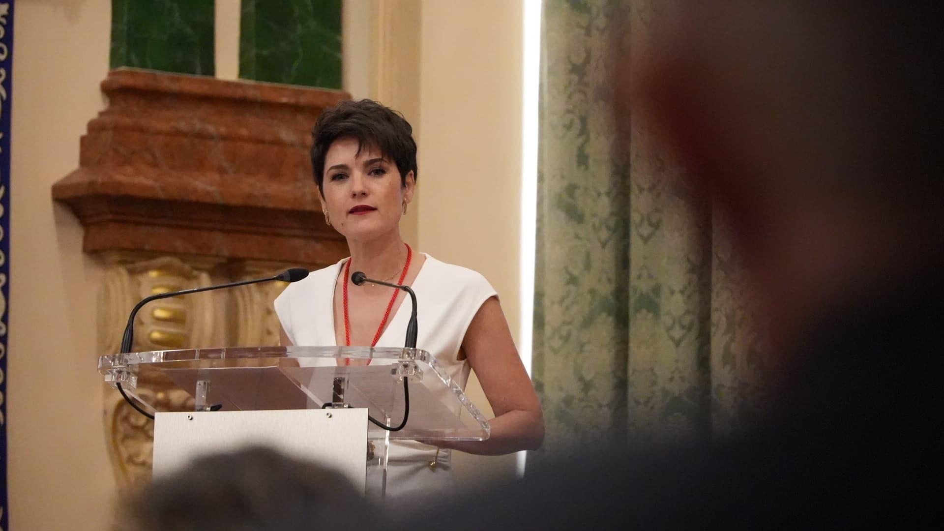 Toma de posesión de Raquel del Puerto como primera presidenta de la Diputación de Badajoz.