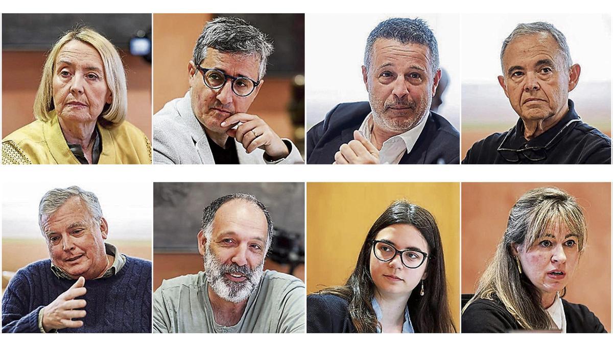 Joana María Petrus, Roberto Algaba, Giuseppe Vulpis, Rafael Cardona, Manuel Sendino, Joan Carles Palerm, Marta Pons y Cati Barceló