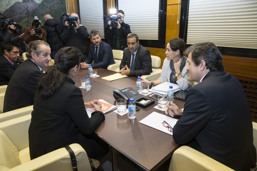 Reunión de Javier Fernández con representantes políticos de Ciudadanos