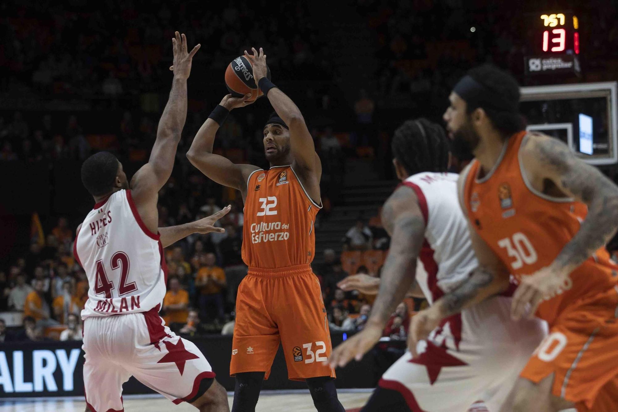 Partido de Euroliga Vlc Basket - EA Milán