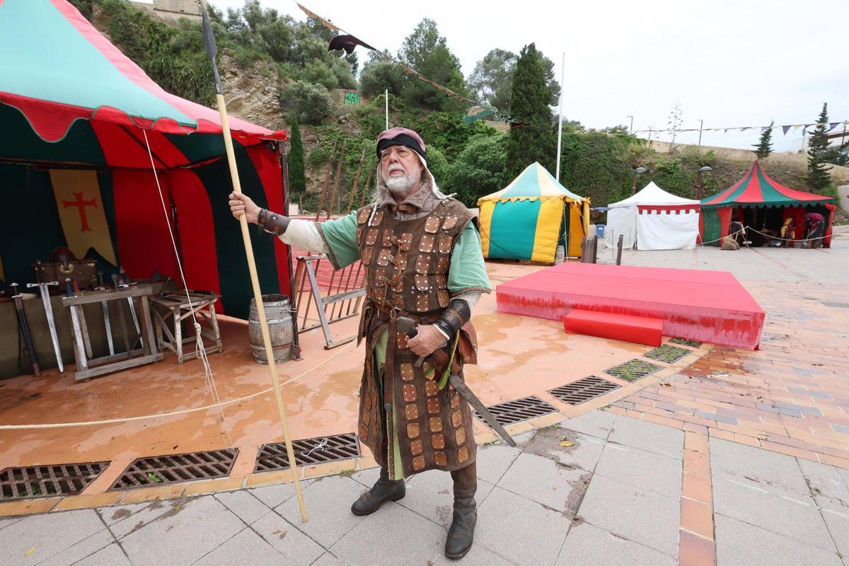 Lluvia y viento en la jornada del sábado en la Ibiza Medieval