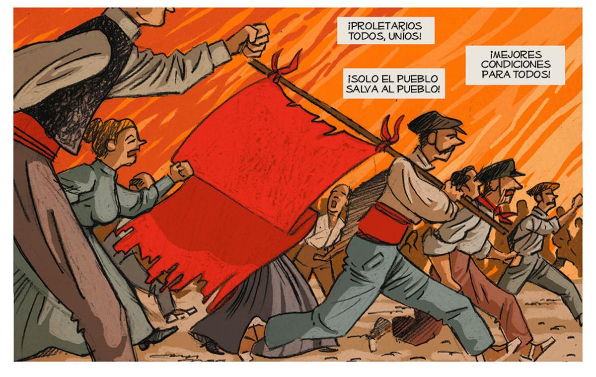 Una viñeta de "Insurrección", la nueva novela gráfica de Jordi Peidro