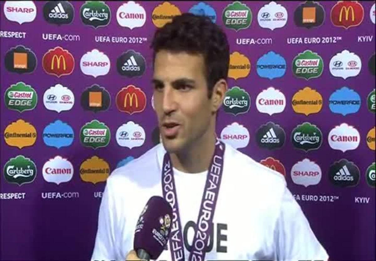 Declaracions de Cesc Fàbregas després de guanyar l’Eurocopa.