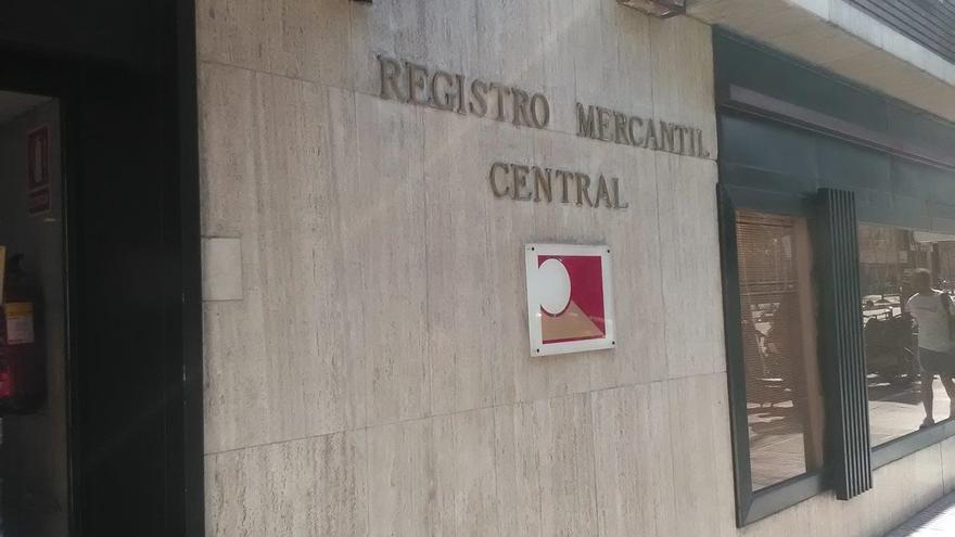 Una imagen de la sede del Registro Mercantil.
