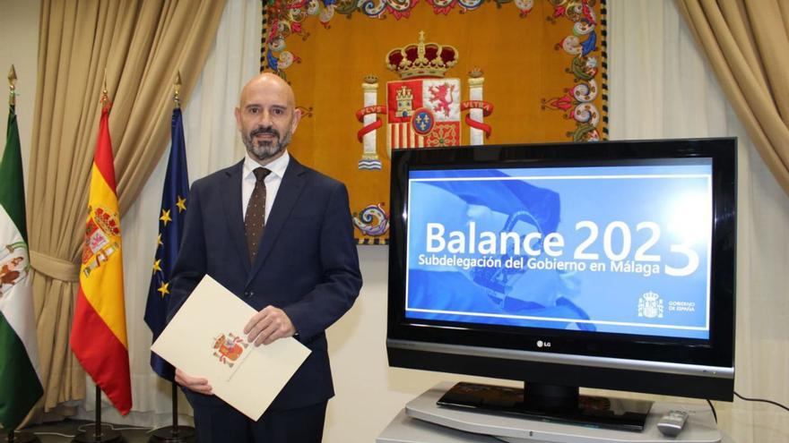 Javier Salas, ayer, durante la presentación del balance anual.