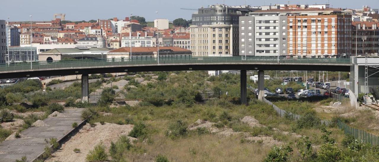 Zona de Moreda junto a la actual estación de Sanz Crespo.