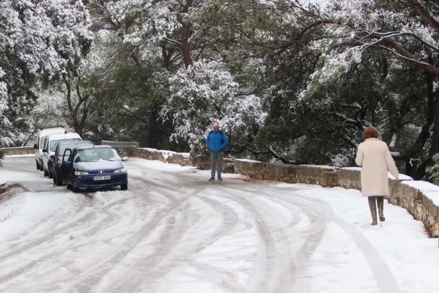 Nieve en Los Montes de Málaga