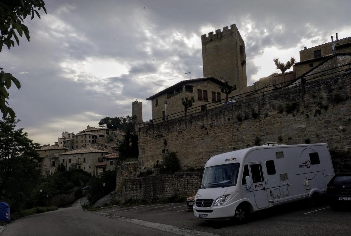 Vehículo de usuarios del Camping Club Caravaning de Castellón, en uno de sus viajes.