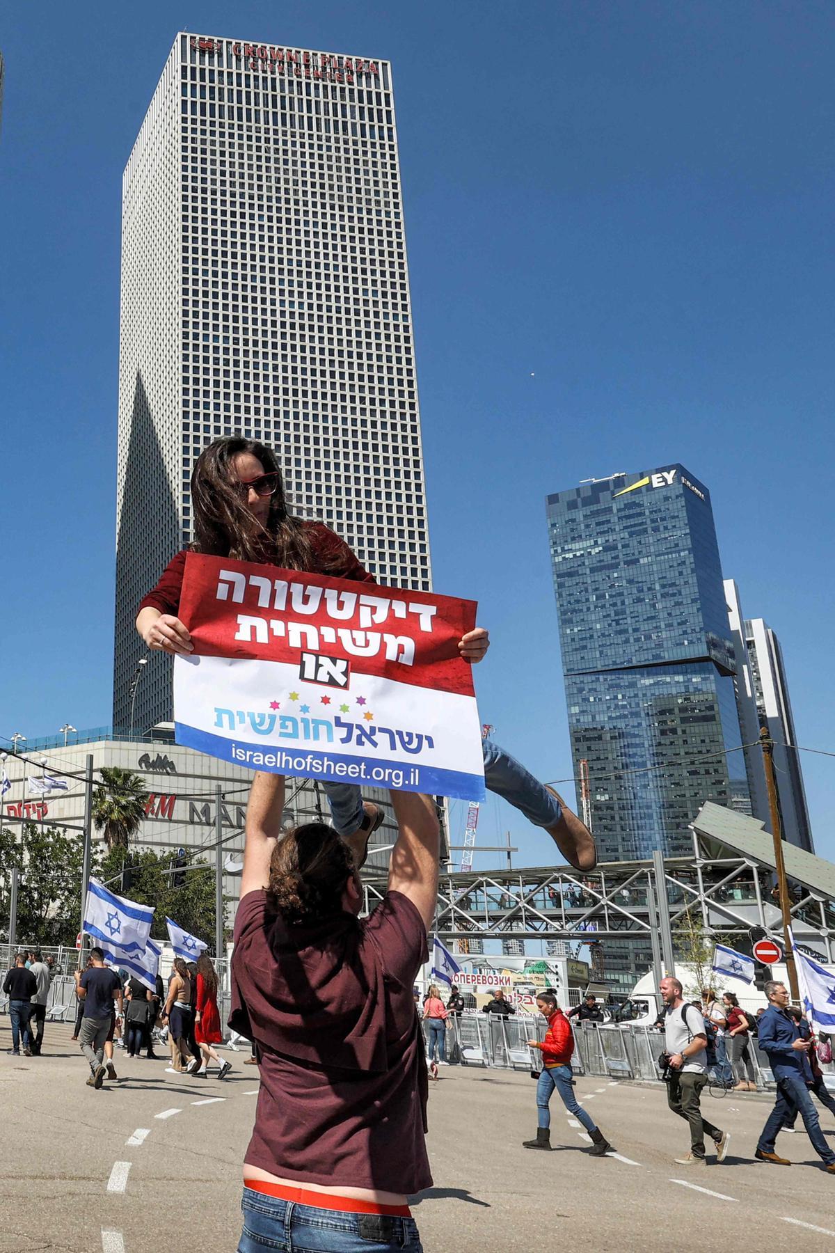 Protestas en Tel Aviv por la polémica reforma judicial del Gobierno de Netanyahu