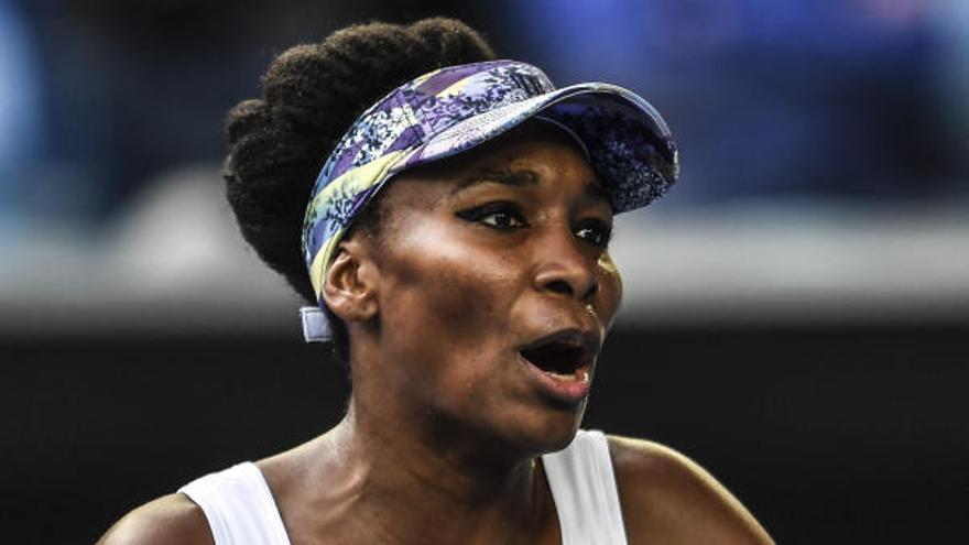 Venus Williams en su partido ante la china DYing-Ying Duan.