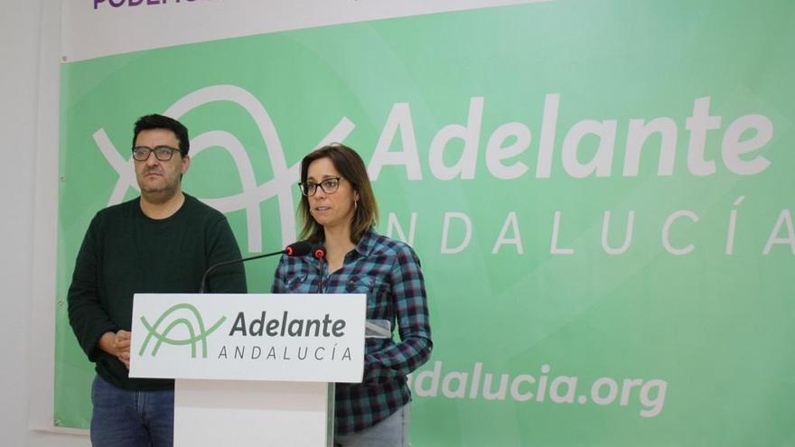 Guzmán Ahumada y Teresa Sánchez, ayer.