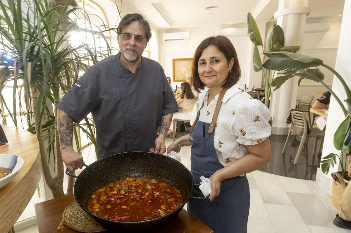 Guiso de  pulpo de roca.