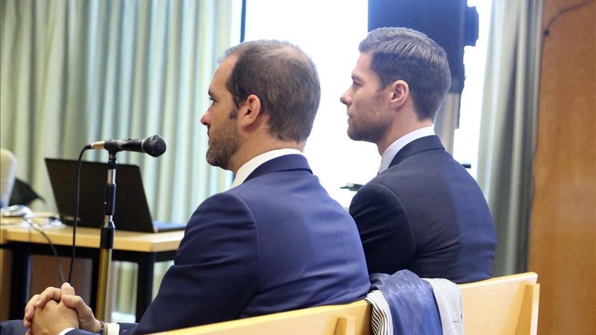 Xavi Alonso, durante el juicio en la Audiencia Provincial de Madrid