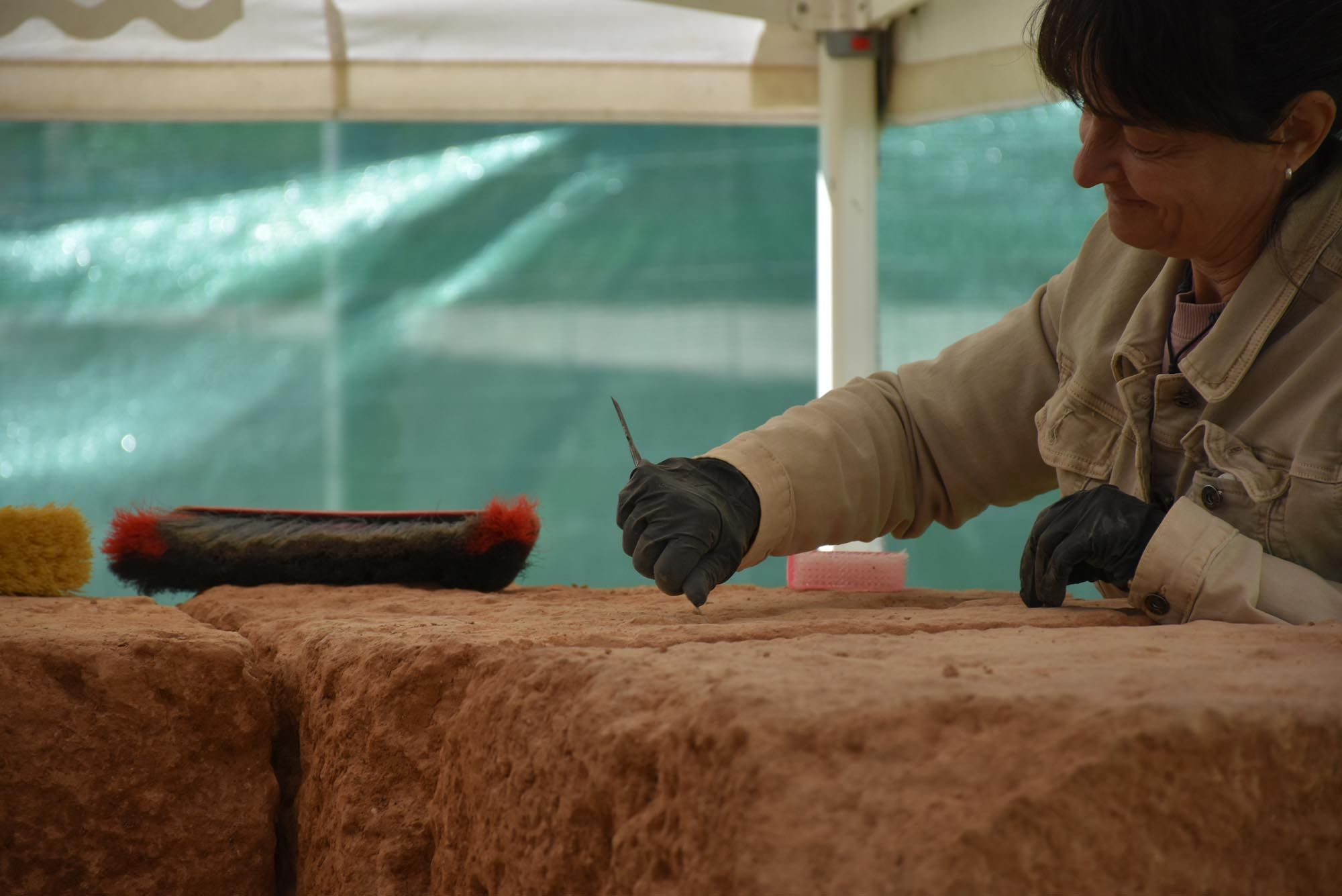 Comienza la restauración del mausoleo romano hallado en Ibiza