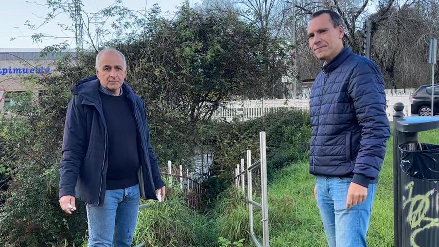 Abeijón (d.) visita el paseo del Lagares.