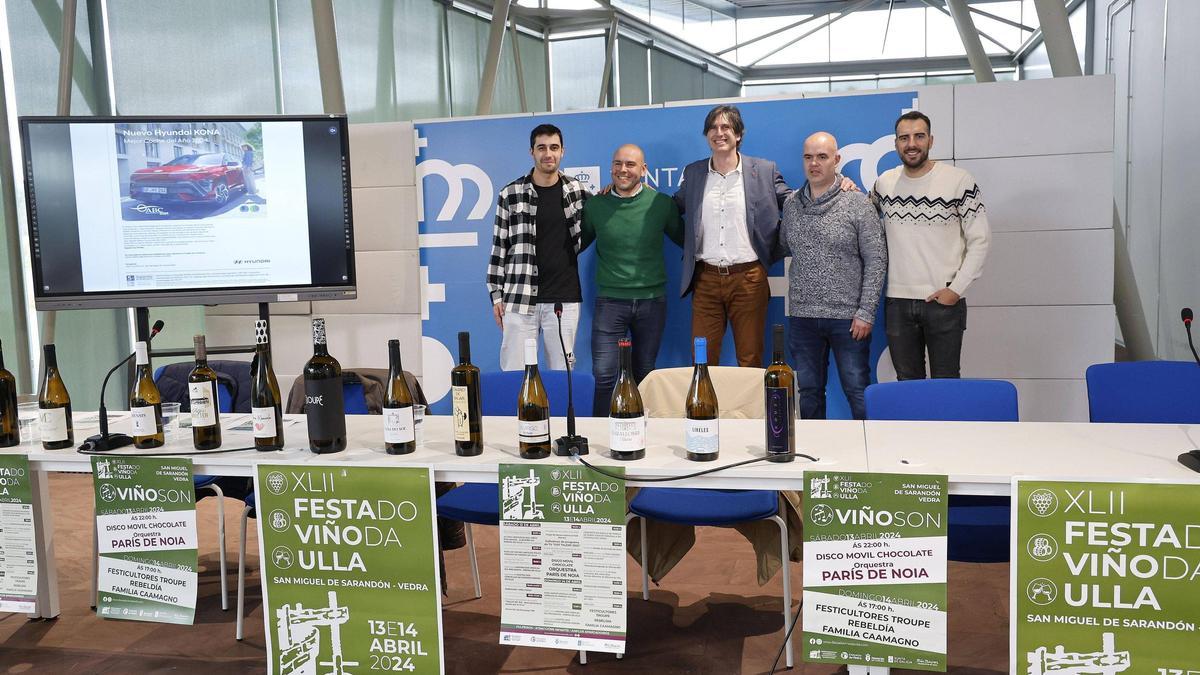 Presentación de la 42 edición de la Festa do Viño da Ulla en Vedra, que celebran del 10 al 14 de abril