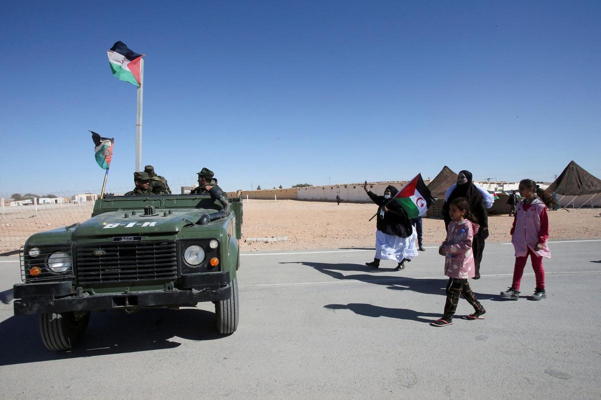Milicianos del Frente Polisario en Tinduf.