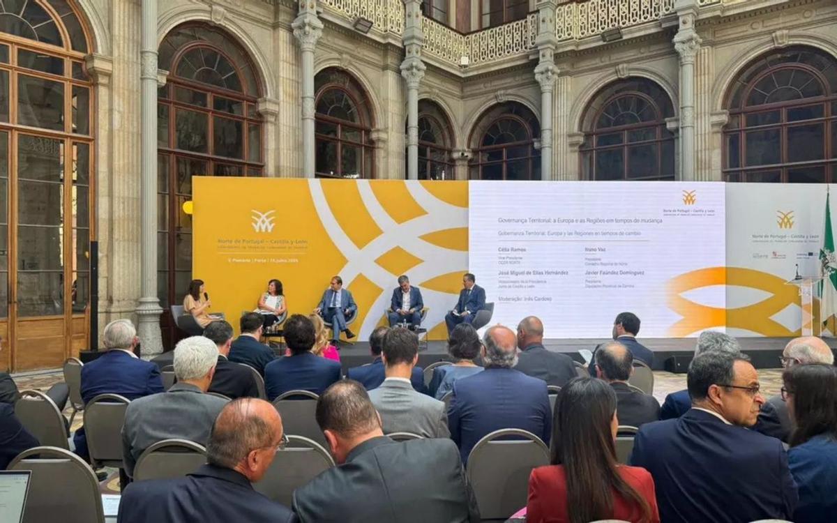 Representantes de Diputación Provincial en el Grupo de Trabajo reunido en Oporto. | CEDIDA
