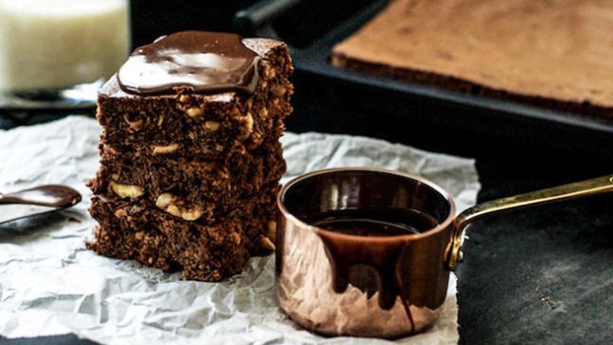 Un brownie de xocolata deliciós